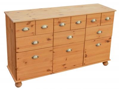 Nine Drawer Pine Chest