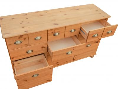 Nine Drawer Pine Chest