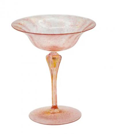 Ninety Two Pieces of Pink Venetian Glass