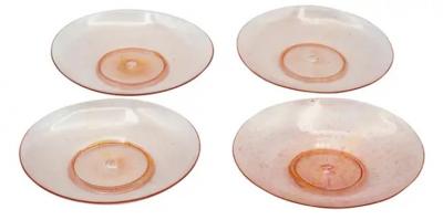 Ninety Two Pieces of Pink Venetian Glass