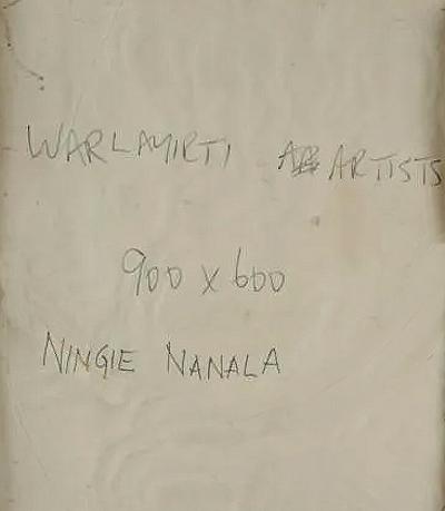 Ningie Nangala Australian Aboriginal Painting Piari by NIngie Nangala