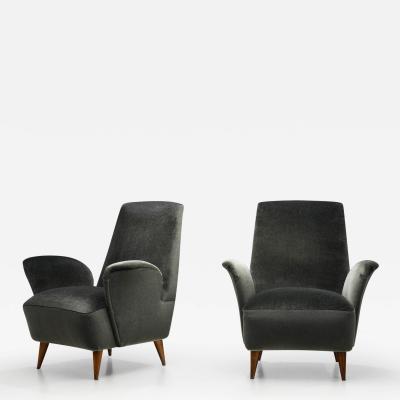 Nino Zoncada Sculptural Lounge Chairs by Nino Zoncada for Frimar Italy 1950s