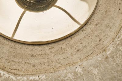 Nis Stougaard Stoneware Rounded Table Lamp by Nis Stougaard Attr Denmark ca 1950s