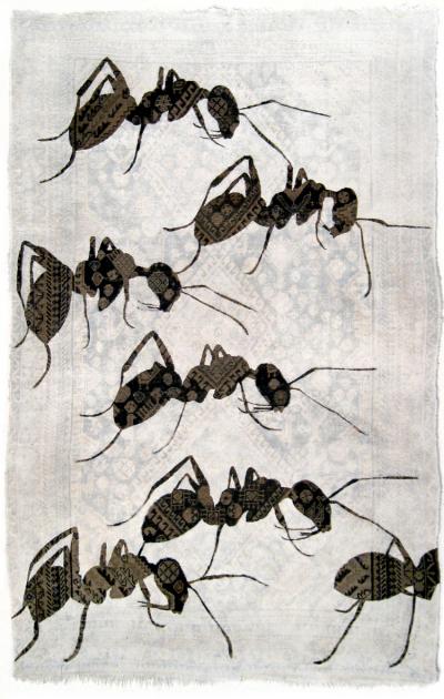 No mi Kiss ANTS tapestry