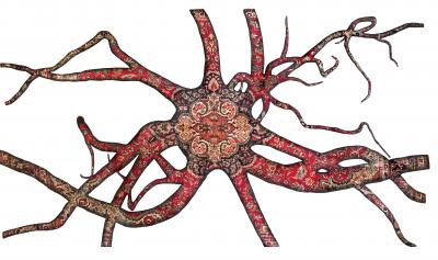 No mi Kiss NEURON wallpiece tapestry