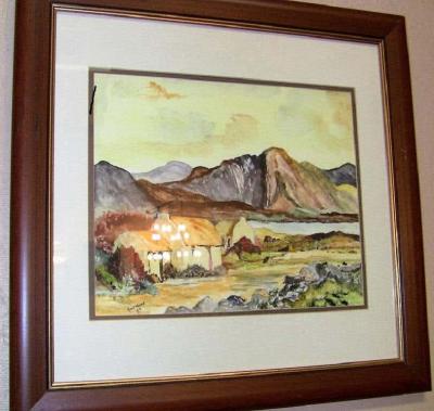 Noel Hume Irish Pair of Large Watercolors by Noel Hume 2006 the Style of Paul Henry