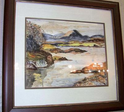 Noel Hume Irish Pair of Large Watercolors by Noel Hume 2006 the Style of Paul Henry