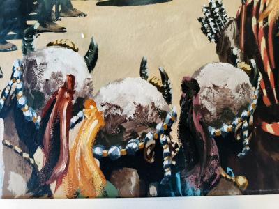 Noel Sickles African Tribal Celebration Alex Haley Roots for Readers Digest