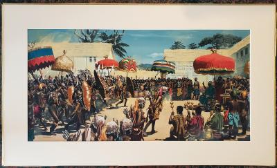 Noel Sickles African Tribal Celebration Alex Haley Roots for Readers Digest