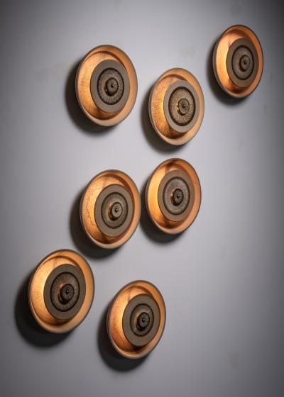 Noomi Backhausen Set of 7 Noomi Backhausen ceramic wall lamps for Soholm