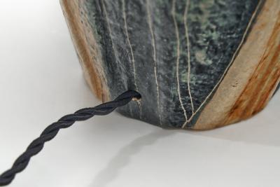 Noomi Backhausen Stoneware Table Lamp with Relief by Noomi Backhausen for S holm Denmark 1960s
