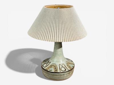 Noomi Backhausen Table Lamp Green Ceramic Denmark 1960s