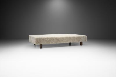 Nordic Modern Daybed in Sheepskin Scandinavia ca 1950s