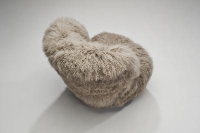 Nordic Modern Lounge Chairs in Mongolian Shearling Finland ca 1950s