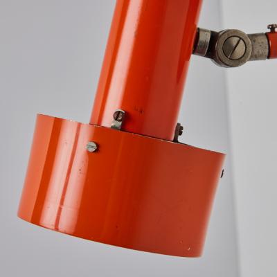 Nordisk Solar Pair of Large 1970s Orange Sconces for Nordisk Solar