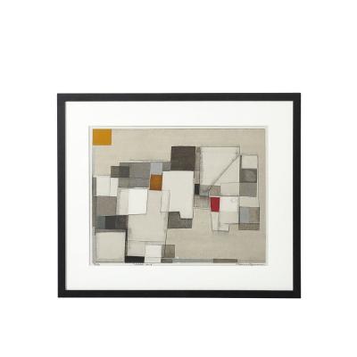 Norio Azuma Mid Century Modernist Abstract Geometric Screenprint Edition 40 50 Image No 3