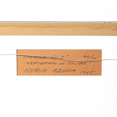 Norio Azuma Mid Century Modernist Abstract Geometric Screenprint Edition 40 50 Image No 3