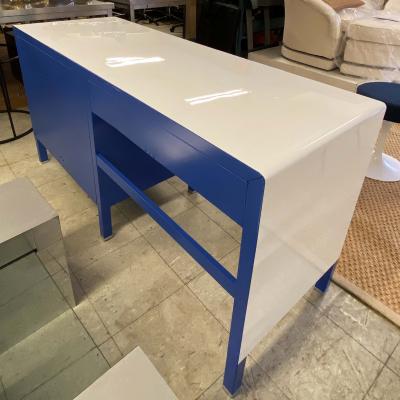 Norman Bel Geddes 1940s Norman Bel Geddes Tanker Metal Desk for Simmons