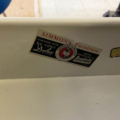 Norman Bel Geddes 1940s Norman Bel Geddes Tanker Metal Desk for Simmons