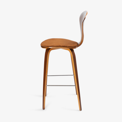 Norman Cherner Cherner Barstools With Italian Suede Seats by Norman Cherner Set of 4