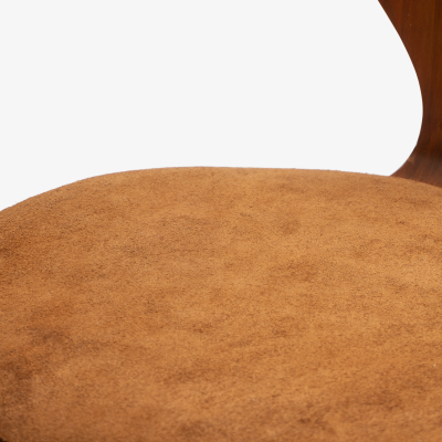 Norman Cherner Cherner Barstools With Italian Suede Seats by Norman Cherner Set of 4