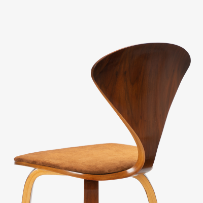 Norman Cherner Cherner Barstools With Italian Suede Seats by Norman Cherner Set of 4