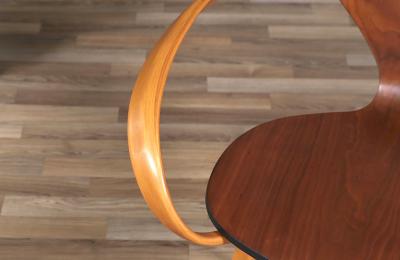 Norman Cherner Mid Century Pretzel Arm Chair by Norman Cherner for Plycraft