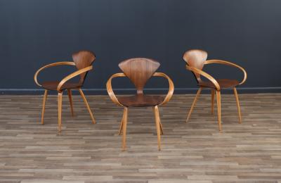 Norman Cherner Set of 4 Pretzel Armchairs by Norman Cherner for Plycraft