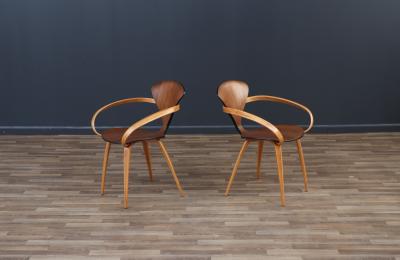Norman Cherner Set of 4 Pretzel Armchairs by Norman Cherner for Plycraft