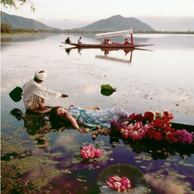 Norman Parkinson Floating With Flowers