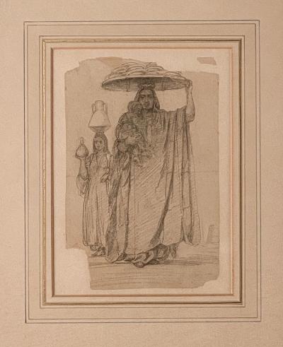 North African Peasant Woman with Child by Gustave Achille Guillaumet