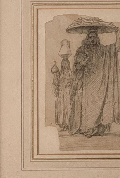 North African Peasant Woman with Child by Gustave Achille Guillaumet