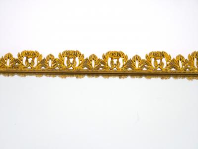 North American Gilt Metal and Mirrored Vanity or Serving Tray 1970s