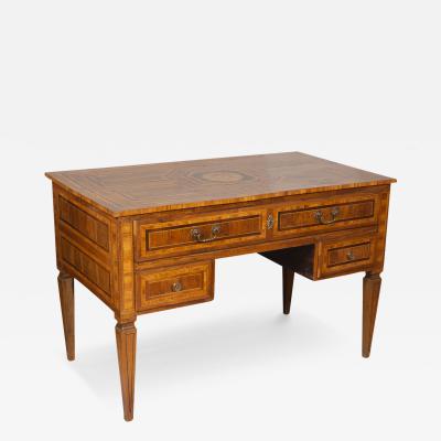 North Italian Neoclassical Walnut and Inlaid Writing Table