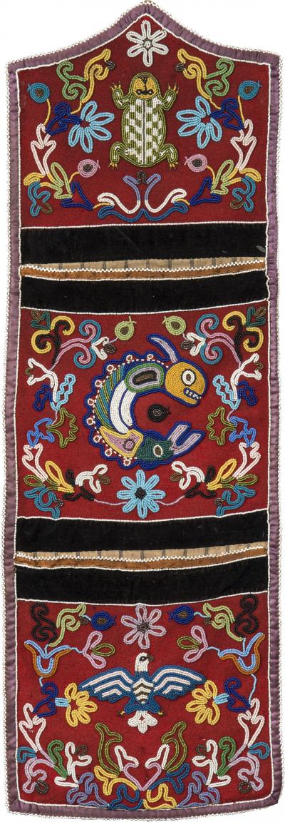 North West Coast Roll Up Bag Attributed to Tlingit artistry