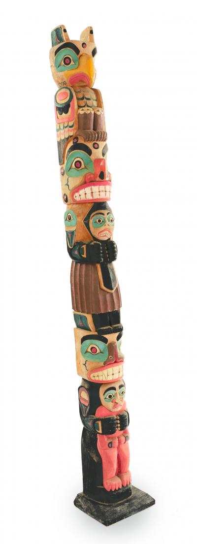 North Western style Carved Totem Pole