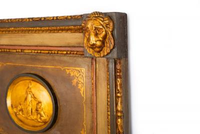 Northern European Neoclassical Painted Antique Pier Mirror 19th Century