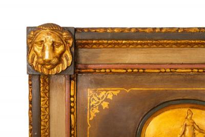 Northern European Neoclassical Painted Antique Pier Mirror 19th Century