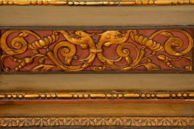 Northern European Neoclassical Painted Antique Pier Mirror 19th Century