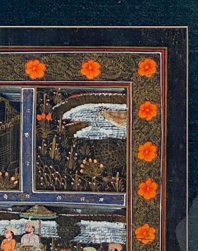 Northern Indian Painting circa 1900 in frame
