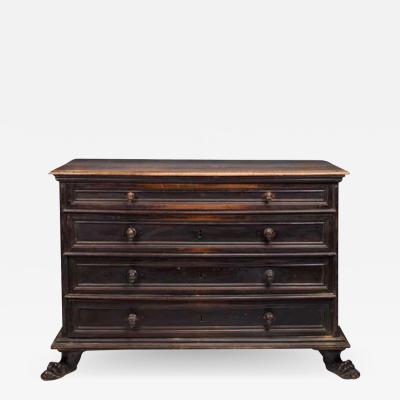 Northern Italian Baroque Walnut Commode