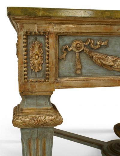 Northern Italian Neo Classic Faux Marble Center Table