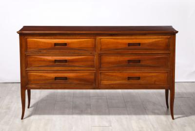 Northern Italian Walnut Commode Italy circa 1950