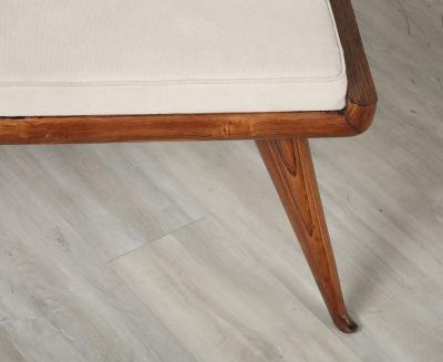 Northern Italian Walnut Long Bench Italy circa 1940