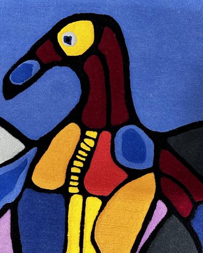 Norval Morrisseau Astral Thunderbird Wall Hanging Tapestry Signed 1970