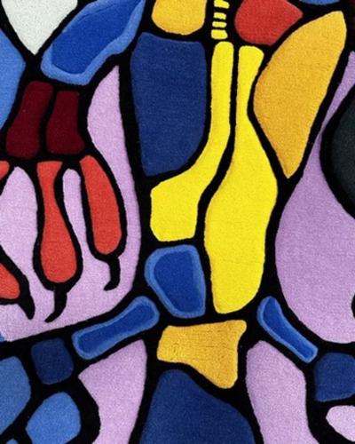 Norval Morrisseau Astral Thunderbird Wall Hanging Tapestry Signed 1970