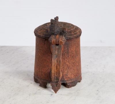 Norwegian Burlwood Tankard dated 1707