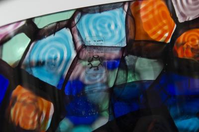 Noti Massari Very Large 20th Century Multicolor Uplight by Noti Massari