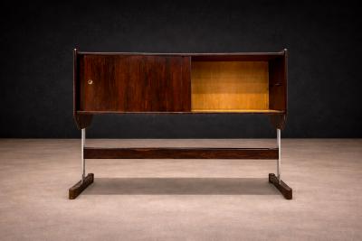 Novo Rumo Bar in Hardwood Metal Novo Rumo 1960s