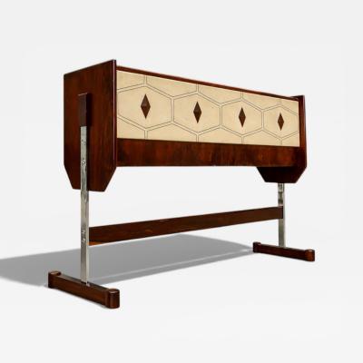 Novo Rumo Bar in Hardwood Metal Novo Rumo 1960s